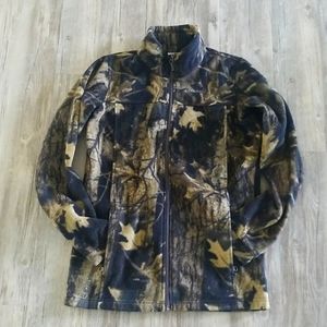 Boys Camoflauge Columbia Zip Up Jacket Size XL 18/20